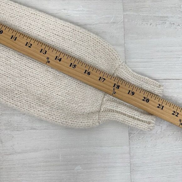 Faherty Stella Long Line Cardigan Women XS Wool Alpaca Cable Knit Ivory Cream - Picture 13 of 16